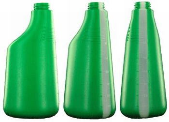 Fles 600 ml polyethyleen groen