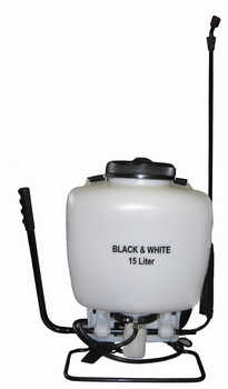 BLACK & WHITE 15 l rugsproeier (witte tank)
