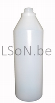 Fles 1000 ml polyethyleen transparant