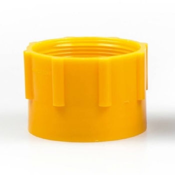 Adaptor hevelpomp geel voor plastic vat DIN61