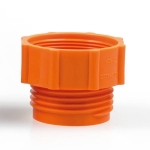 Zwarte adapter voor plastic vat (vroeger oranje)
